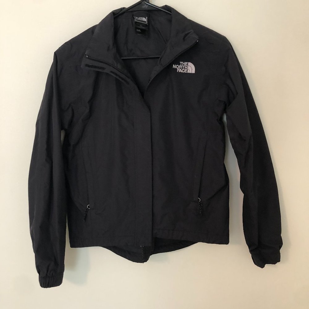 Black North Face Rain Coat